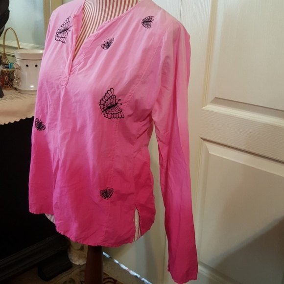 Bill Blass Top/Shirt/Blouse. Pink Ombre. Sz Sm. - Picture 3 of 8